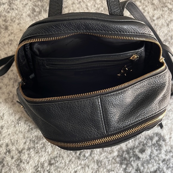 Michael Kors Black Leather Backpack - Picture 7 of 8